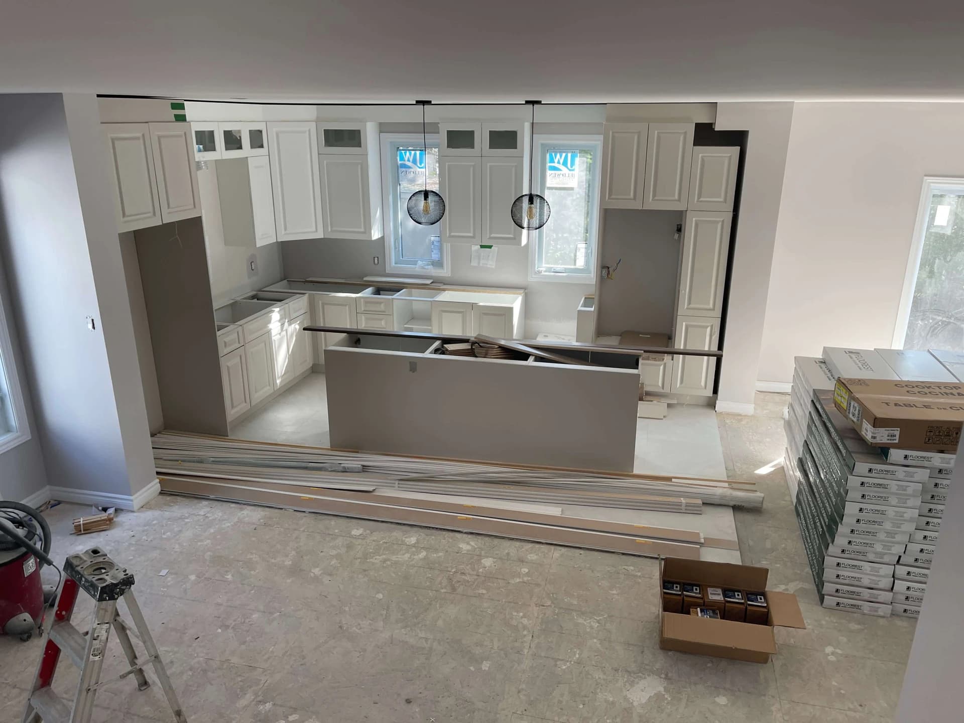 Kitchen renovation in progress