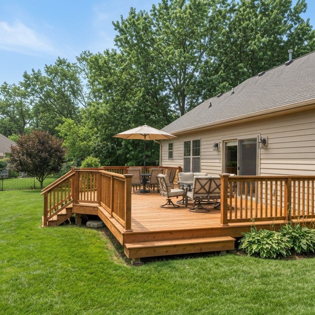 Custom deck construction with composite decking by PSD Renovations in Ottawa