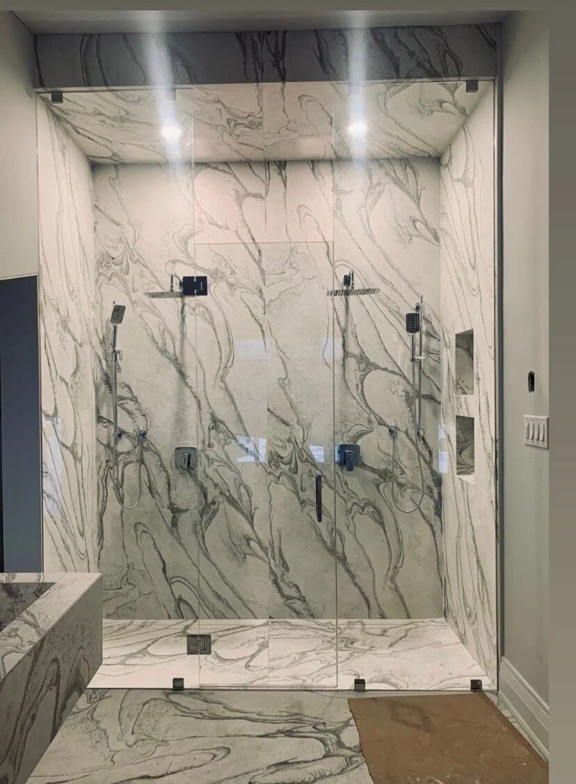 Luxury marble shower renovation